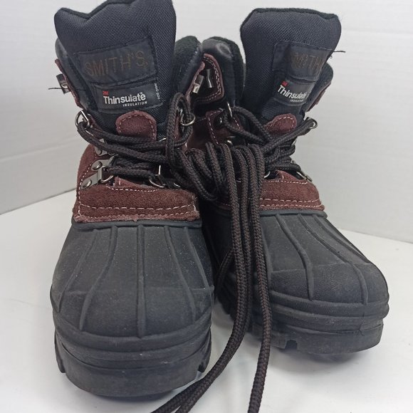 SMITH'S  Leather  Boots Boys Size 1 Thinsolate - Picture 2 of 6